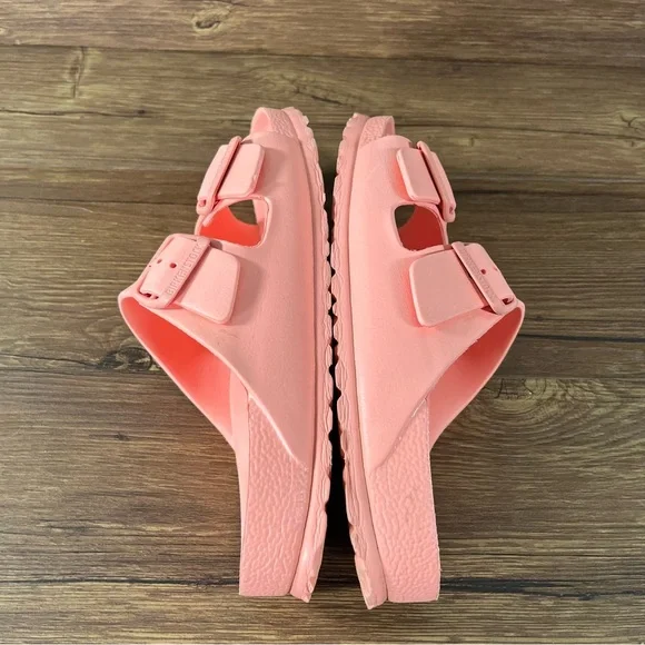 Birkenstock Eva Arizona “Salmon” Slip-On Slides Sandals Women’s Size 7 (38) Shoe - Picture 6 of 9